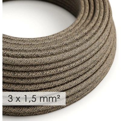 Creative Cables 3x1,5mm² len přírodní hnědá 1 m