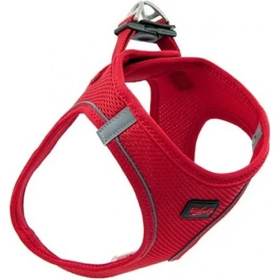 DUBEX air mesh harness - нагръдник за куче с мека мрежа и светлоотразителни елементи, обиколка врат 28-30 см, обиколка гърди 32-36 см, размер xs - червен, Турция - 51706-vr07