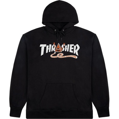 Thrasher (TOY MACHINE) PYRAMID HOOD Black