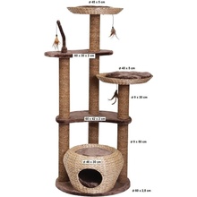 Nobby Estaca moderní odpočívadlo z vodního hyacintu 141 cm