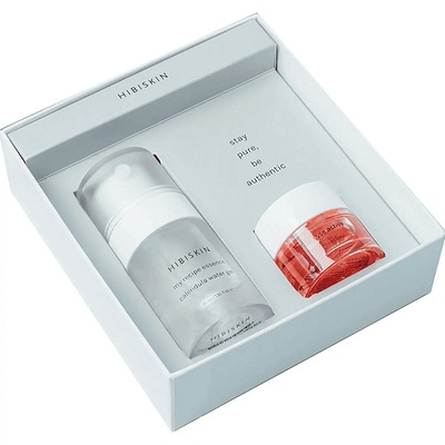 Hibiskin Комплект Есенция & Ампула Воден гел от Невен, Роза екстракт Hibiskin My Recipe Calendula Water Gel Essence 40ml & Rose Active Ampoule 10ml