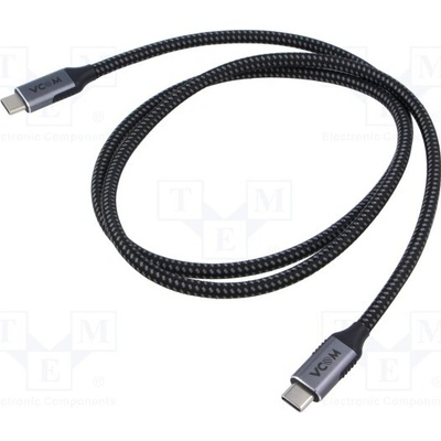 VCOM CU420M-1.0 USB 3.2, USB C vidlice,z obou stran, 1m, černý