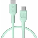 GREENCELL USB-C Cable 0.3m 100W Greencell PowerFlex Fast Charging PD Mint Green