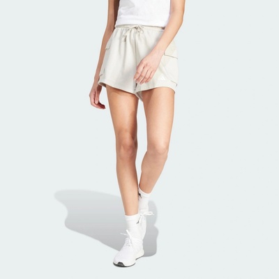 adidas Essentials Small Logo French Terry Cargo béžová bílá