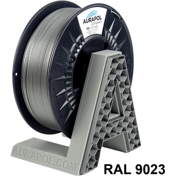 Aurapol PLA Strieborná 1,75mm 1kg