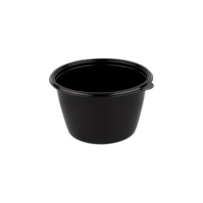 ECOFOL Plastová miska PP na polévku 750 ml kulatá černá O144 mm bal/50 ks