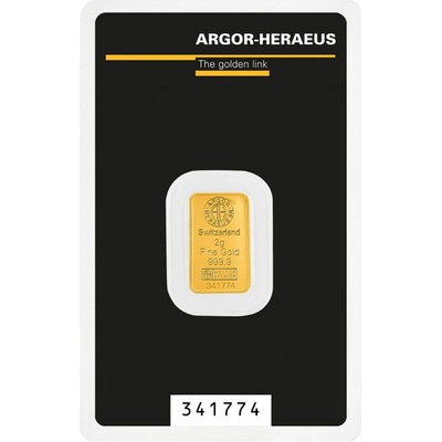 Argor-Heraeus zlatý slitek kinebar 2 g