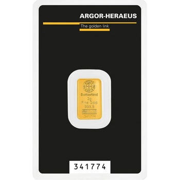 Argor-Heraeus zlatý slitek kinebar 2 g