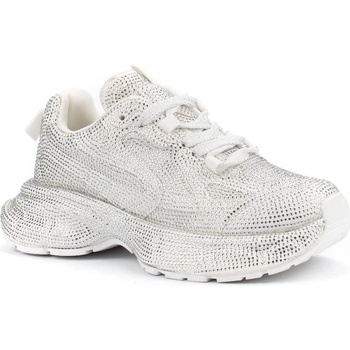 Дамски маратонки от текстил с камъни