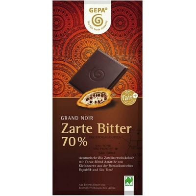 Gepa Bio horká čokoláda 70% Amaribe, 100 g