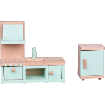 Image 1 of Lelin Toys Дървени мебели за игра, Кухня - Lelin Toys
