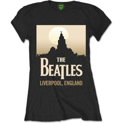 The Beatles Tričko Liverpool England Žena Čierna