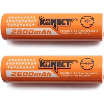 KONECT Li-ion akumulátory 18650 2600mAh (2 ks) s úložným pouzdrem – Hledejceny.cz