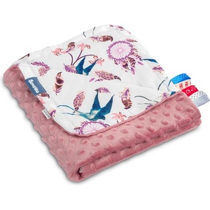  Одеяло Minky - Birds Retro Pink 75Х100