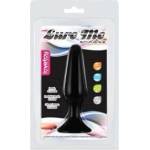  Black Silicone Butplug with Flat End