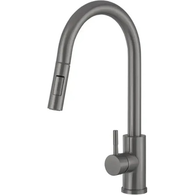 Твоят Стил - Кухненски Мивки Титаниев смесител за кухня с издърпваща се глава - Модел 9600