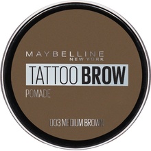 Maybelline Gelová pomáda na obočí Tattoo Brow Pomade 03 Medium Brown 4 g