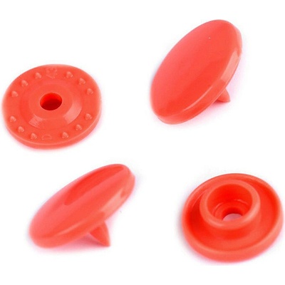Plastové patentky / stiskací knoflíky vel. 18" Varianta: 22 B17 korálová, Balení: 50 sada 32717/47453/209446