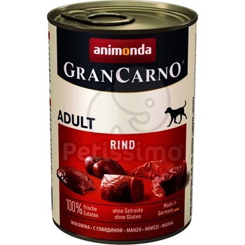 Animonda GranCarno Adult Kонсервирана храна с Говеждо за възрастни кучета 24 x 400 г