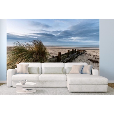 DIMEX ART Самозалепваща се флизелинова фототапета плаж на разсъмване 375 x 250 см