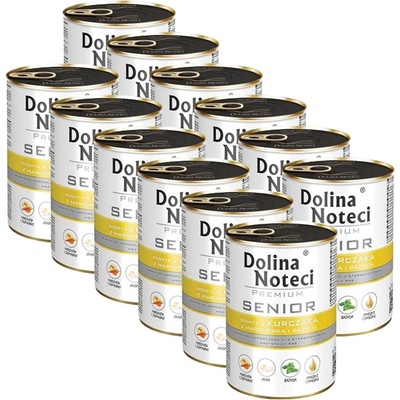 Dolina Noteci Premium Senior Богат с Пиле с Моркови и Босилек 12 x 400 г
