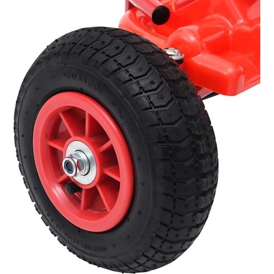 vidaXL 80197 Šlapací motokára s pneumatikami červená