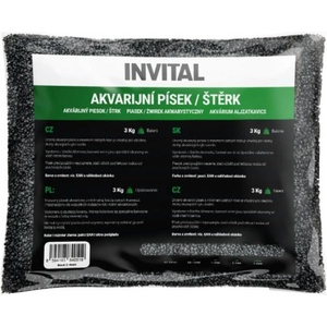 INVITAL Аквариумен пясък черен 0, 8-1, 2мм 3кг (2120)