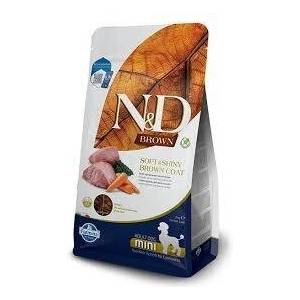 N&D N&D Brown Dog Lamb, Spirulina & Carrot Puppy Mini за подрастващи кученца с кафява козина от мини породи, с агнешко, спирулина и морков 1.5kg