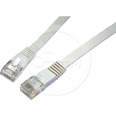 Solarix C6-111GY-3MB patch plochý CAT6 UTP LSOH, 3m, šedý