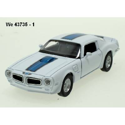 Welly Pontiac 1972 Firebird Trans Am white code 43735 modely aut 1:34