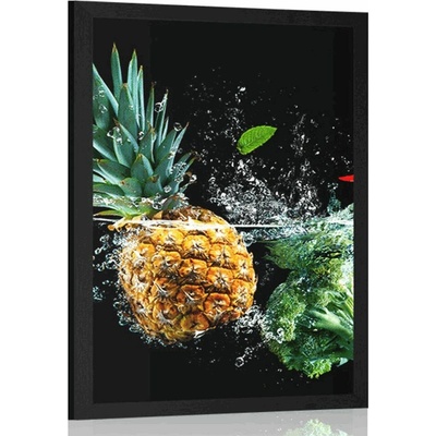 Plakát organické ovoce a zelenina - 20x30 white