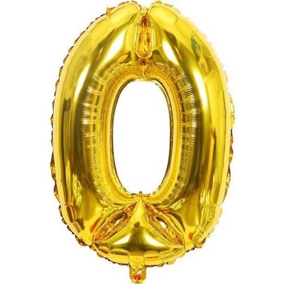 Cakesicq Fóliový balón číslo nula zlatý 102cm