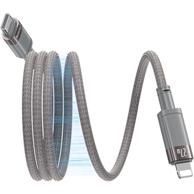 Yesido CA172L magnetický nabíjací a dátový USB-C na Lightning 1m šedobéžový
