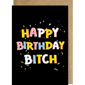  Картичка Happy Birthday Bitch (GC004)