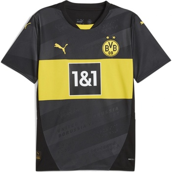 Image 1 of PUMA Футболна фланелка Puma Borussia Dortmund Away Shirt 2024 2025 Adults - Black