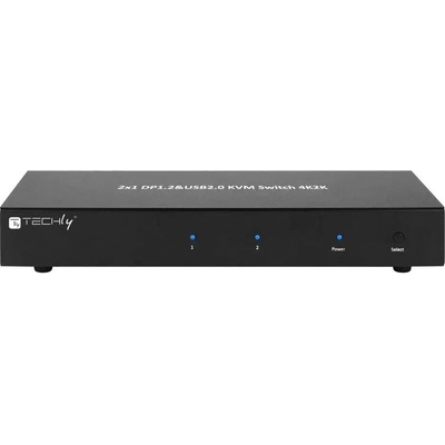 Techly IDATA DP-KVM2 KVM превключвател черен (101928)