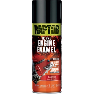 Raptor 1K Engine Enamel sprej na motor 295 g bright red