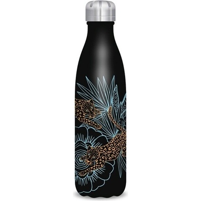 Ars Una termo fľaša 500 ml čierna s gepardom