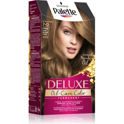 Schwarzkopf Palette Deluxe permanentná farba na vlasy odtieň 7-0 Medium Blonde