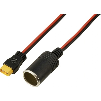 Kábel zapaľovača do XT60, 2 m čierna, červená TRU COMPONENTS Množstvo: 1 ks