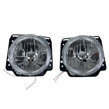 Depo Кристални фарове с Angel Eyes GOLF II (83-93) - хром