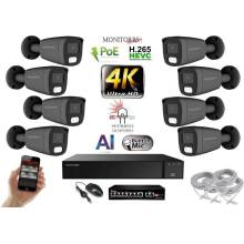 Monitorrs Security AI Hybrid Light IP 8 kamerový set GTube 6483K8B