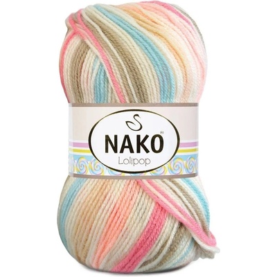 Nako Pletací příze Nako Lolipop 80440 - růžovomodrá