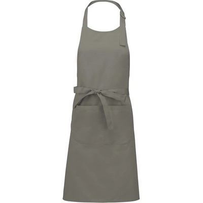 Kariban Vintage K885 Zástera s dvojitým vreckom light grey