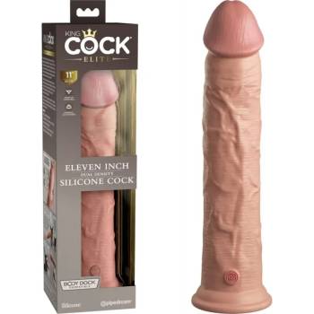 Image 1 of Пенис дилдо от силикон, двойна плътност, 29, 5см. - King Cock Elite Light (PIPE577521)