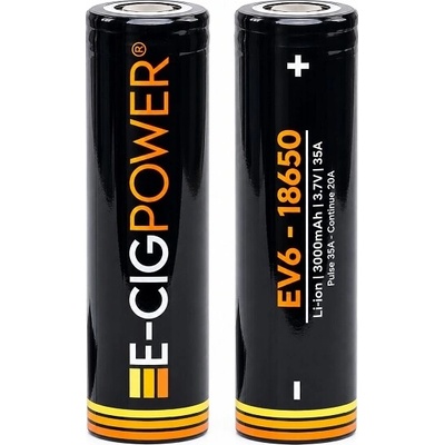 E-Cig Power baterie EV6 18650 3000mAh 35A