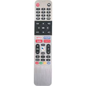 съвместим Coocaa 32s3n, 40s3n, 43s3n, 55s3n, 539c-268920-w010 - coocaa 32s3n, 40s3n, 43s3n, 55s3n, - резервно дистанционно управление с гласово управление СРЕБЪРЕН (32s3n, 40s3n, 43s3n, 55s3n, 539c-268920-w010) Дистанционно