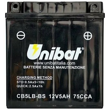 Image 1 of Unibat 5Ah CB5LB-BS