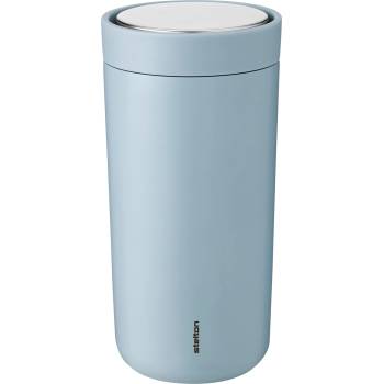 Stelton Термочаша To-Go Click с двойни стени от стомана 400 мл небесносиня (685-27)