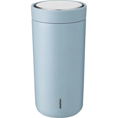 Stelton Термочаша To-Go Click с двойни стени от стомана 400 мл небесносиня (685-27)